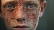 atopic dermatitis, face, children, copy space