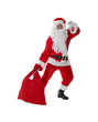 © New Africa - Man in Santa Claus costume with bag posing on white background