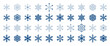 40 snow snowflake set minimal simple line winter holiday season celebrate white christmas frozen ice sparkling vector illustration graphic design