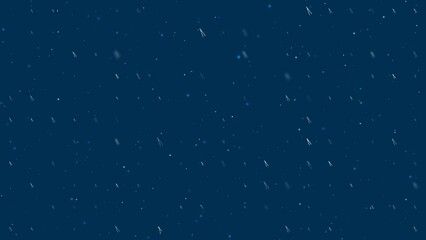 Poster - Template animation of evenly spaced compass dividers of different sizes and opacity. Animation of transparency and size. Seamless looped 4k animation on dark blue background with stars
