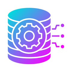 Wall Mural - Database Settings Icon