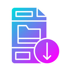 Sticker - Download File Icon