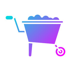 Wall Mural - Wheelbarrow Icon