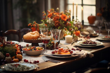  table setting for christmas and thanksgiving
