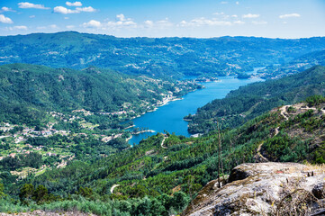 Wall Mural - Peneda Geres National Park in Northern Portugal. View of Cavado river and beautiful valley