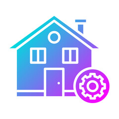 Sticker - House Construction Icon