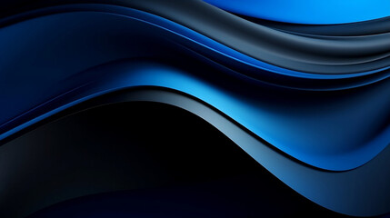Wall Mural - Abstract and minimalist background in black and blue colors