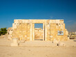 Amman, Jordan - Nov 11, 2023: The ruins of the Byzantine Church at the Amman Citadel (Jabal Al-Qala'a).