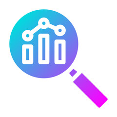 Sticker - Marketing Research Icon