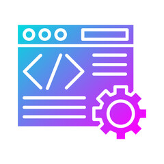 Canvas Print - Web Development Icon