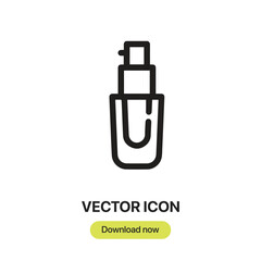 Leinwandbilder - Liquid Makeup icon vector. Linear-style sign for mobile concept and web design. Liquid Makeup symbol illustration. Pixel vector graphics - Vector.