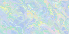 Soft Pastel Green Blue Multicolored Marbleized Seamless Tile