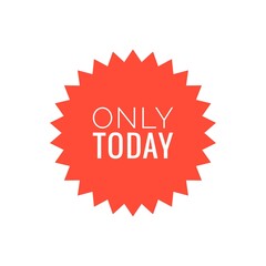 Canvas Print - ''Only today'' Quote Illustration