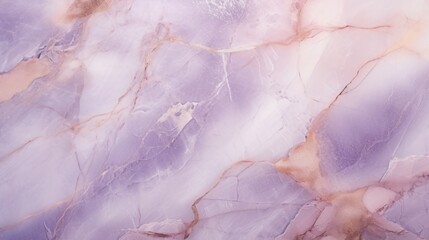  Lavender Marble with Rose Gold Horizontal Background. Abstract stone texture backdrop. Bright natural material Surface. AI Generated Photorealistic Illustration.