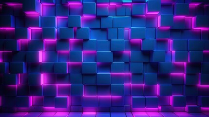 Wall Mural - Neon Wall Background 