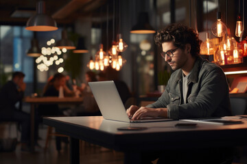 Poster - a dynamic marketing executive strategizes the launch of a new product, highlighting the creativity a