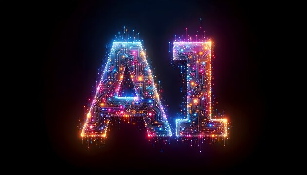 A Vibrant Display of the Letters 