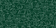 Mathematics and geometry, figures and formulas. Seamless pattern background. For school, university and training. Symbols, cheat sheet, mathematics. Hand drawn sketch for your design