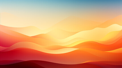 Wall Mural - red to yellow gradient background