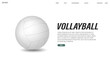 A web banner with a 3d ball on a white background with text. A concept for sports betting.