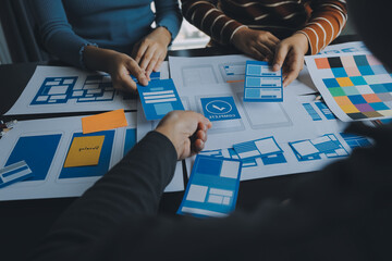 ux graphic designer creative sketch planning application process development prototype wireframe for