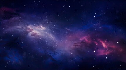Galactic Space Wallpaper in Dark and Light Violet Hues.