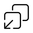 Expand Icon Vector Symbol Design Illustration