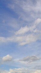 Sticker - Blue sky with fluffy cloud time lapse on a sunny day 4k footage.