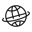 Planet earth equator vector icon	

