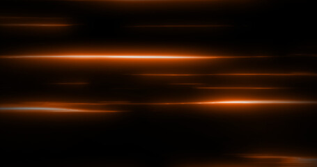 Poster - Abstract futuristic background yellow flying energy hi-tech magic glowing bright lines