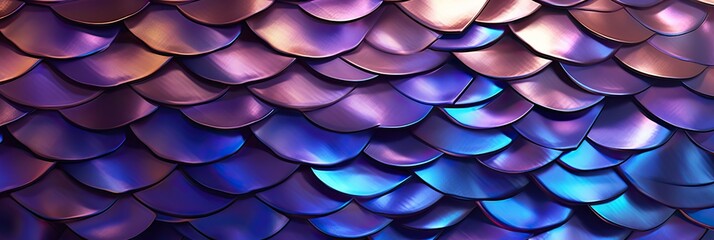 dragon scales, blue metallic background wallpaper, generative AI