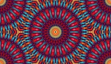 Mandala Patterns Circles  Kaleidoscope Colorful Background Seamless Pattern 