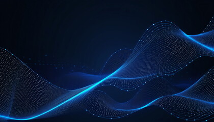 Poster - Digital Data Concept: Abstract Technology Lines