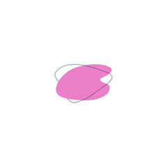 Fototapete - set of blob elements set vector abstract