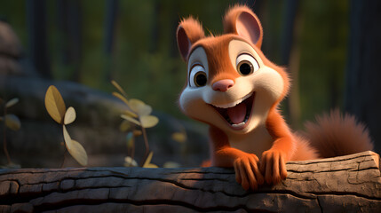 cartoon squirrel