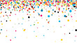 © Yuwarin - Colorful confetti border frame pattern copy space for text