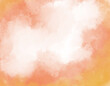 抽象的なオレンジ色の霧煙のテクスチャ背景素材/背景透過タイプ