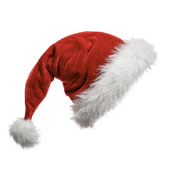 santa claus hat isolated on white