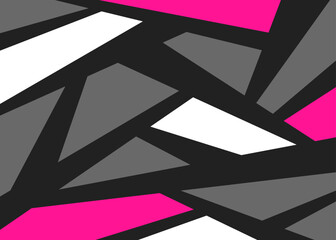 Poster - Abstract background with colorful geometric and irregular line pattern