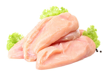 Wall Mural - Raw chicken mest isolated