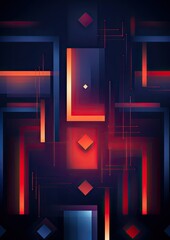 Wall Mural - Abstract Modern Futuristic Geometric Background.