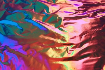 Wall Mural - Holographic texture. Generative AI