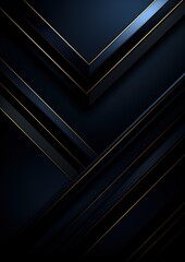 Wall Mural - Corporate banner template dark blue and black shiny