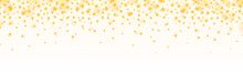 Gold Glitter Particles Background Effect. Sparkling Texture. Over Transparent Background