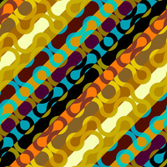 Poster - Geometric abstract pattern retro style. Seamless vector pattern.