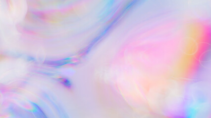 Wall Mural - holographic texture, dispersion effect gradient, 3d rendering iridescent beautiful background