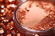 macro shot of crushed bronzer with shiny particles