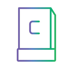Poster - School Learning Study Gradient Outline Icon