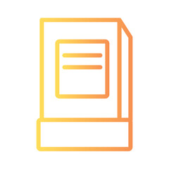 Poster - School Learning Study Gradient Outline Icon