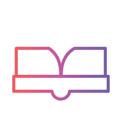 Poster - Book Hand Medical Gradient Outline Icon